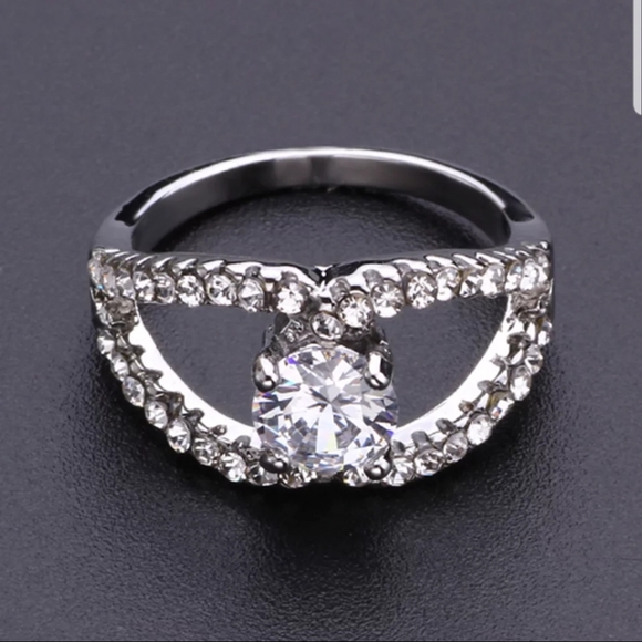 C cross moon bling ring for women!!! - Picture 4 of 5